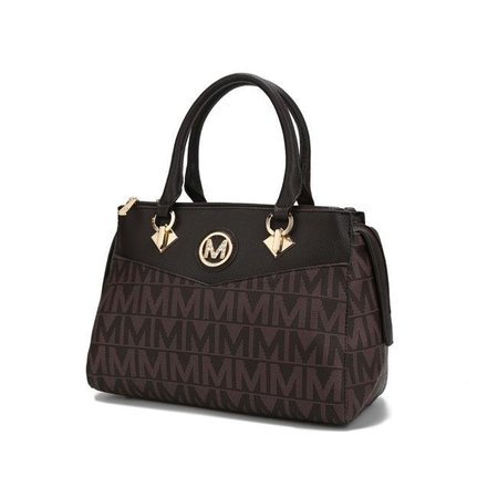 MKF COLLECTION BY MIA K MKF Collection by Mia K MKF-BM3377CH Koura Satchel Bag; Chocolate MKF-BM3377CH